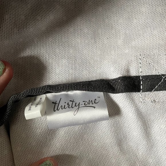 thirty one Fold Over Weekender in Charcoal City Swiss Dot - Picture 10 of 12